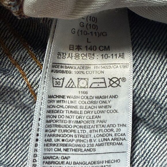 GAP Denim Shorts Cotton Elastic Waist Boys Large 10 - Picture 5 of 5